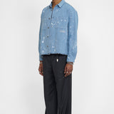 INDIE - OVERSHIRT PAINTED BLUE