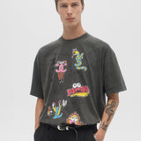 LUXURY SKETCH - T-SHIRT FADED BLACK FW26