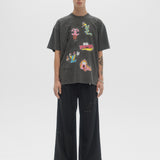 LUXURY SKETCH - T-SHIRT FADED BLACK FW26