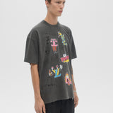 LUXURY SKETCH - T-SHIRT FADED BLACK FW26