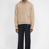 NIGHTCRAWLER - KNIT ZIP HOODIE BEIGE