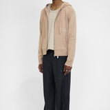 NIGHTCRAWLER - KNIT ZIP HOODIE BEIGE