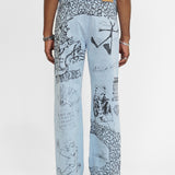 SKETCHY - BOOTCUT JEANS LIGHT BLUE