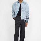 SKETCHY - CROPPED OVERSHIRT LIGHT BLUE