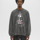 SMITTEN - SWEATSHIRT FADED BLACK