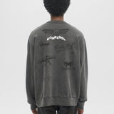 SNAP SKETCH - SWEATSHIRT FADED BLACK
