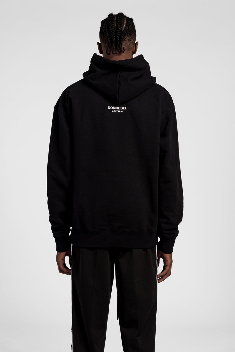 DOMREBEL Snap graphic-print Sweatshirt - Black