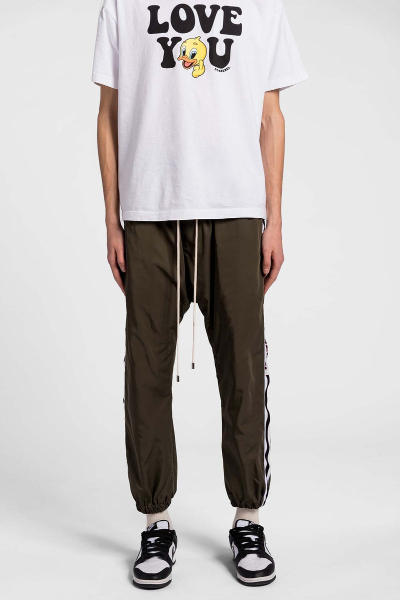 RELAXED TRACKPANTS OLIVE