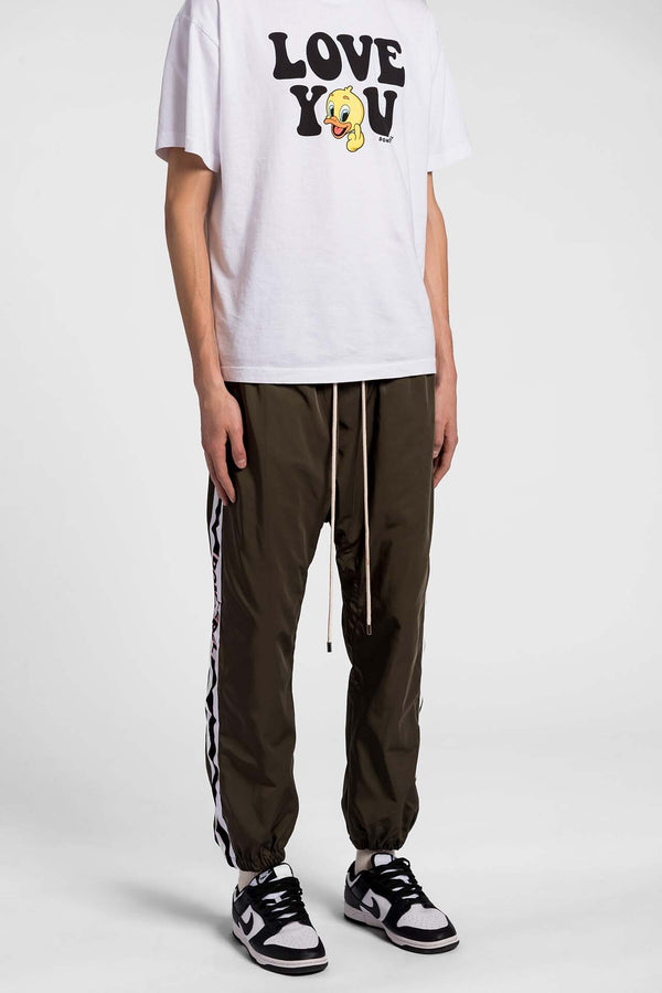 RELAXED TRACKPANTS OLIVE