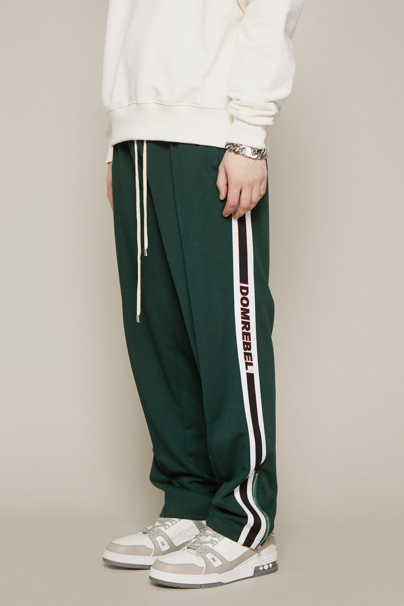 PLEATED TRACKPANTS - GREEN