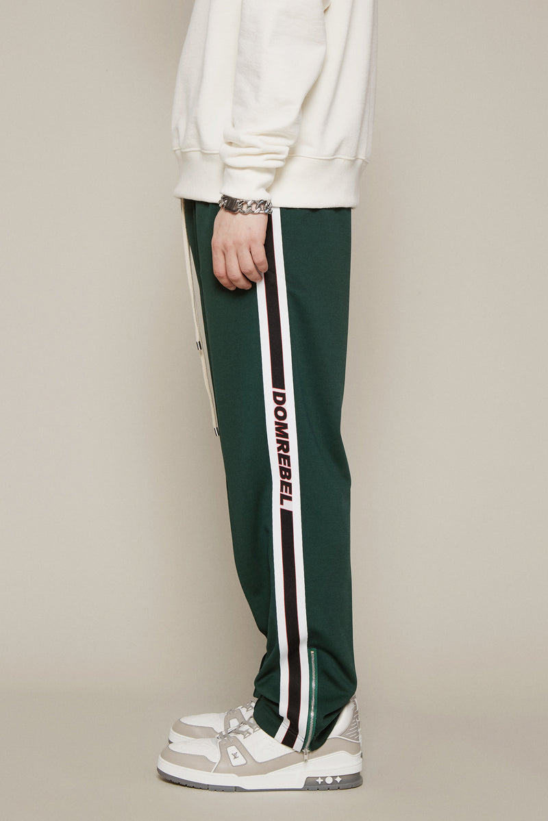 PLEATED TRACKPANTS - GREEN