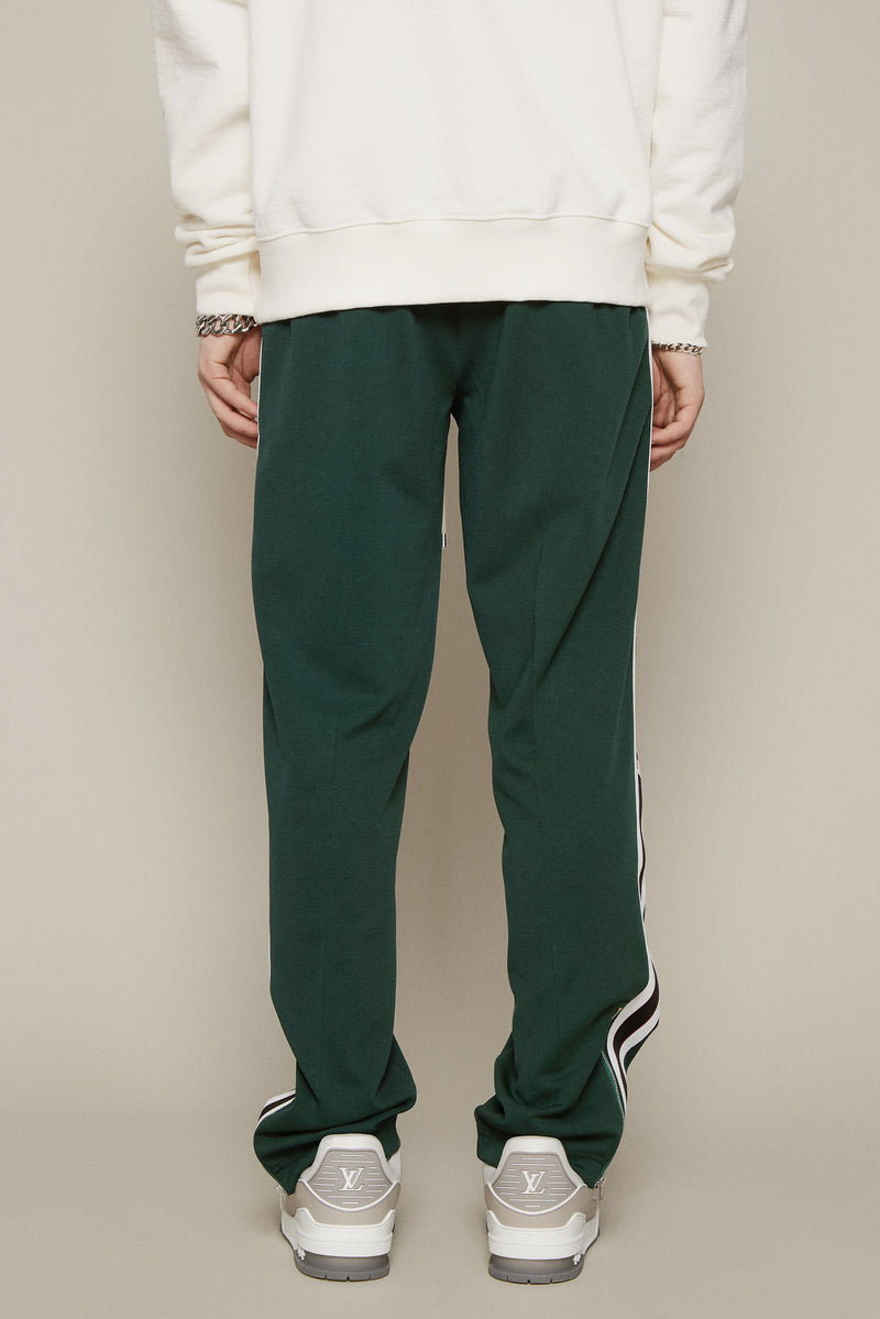 PLEATED TRACKPANTS - GREEN